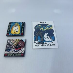 Vintage Canadian Themed Fridge Magnet Please Read